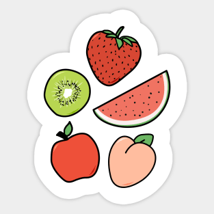 fruity pins Sticker